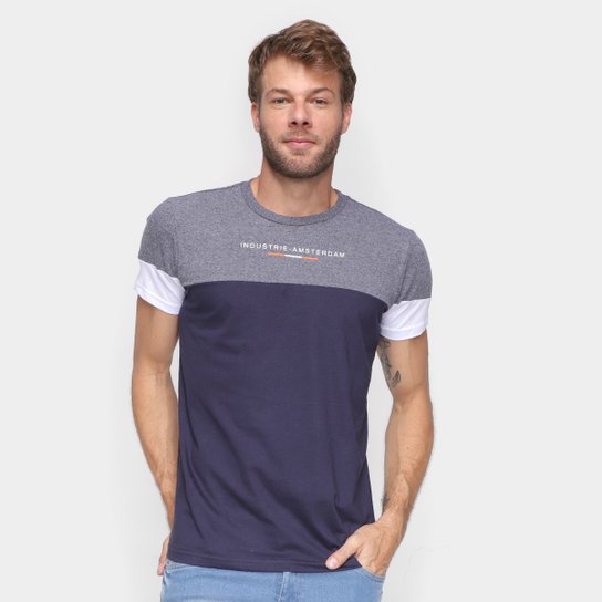 Camiseta Industrie Amsterdam Masculina - Grafite Menor preço em Camiseta Industrie Amsterdam Masculina - Grafite