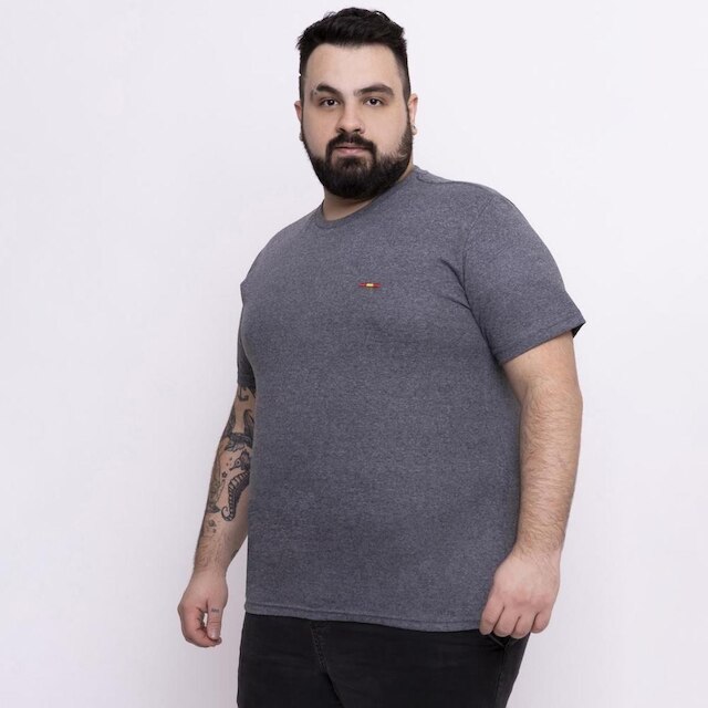 Camiseta Industrie Básica Bordada Algodão Premium Masculina