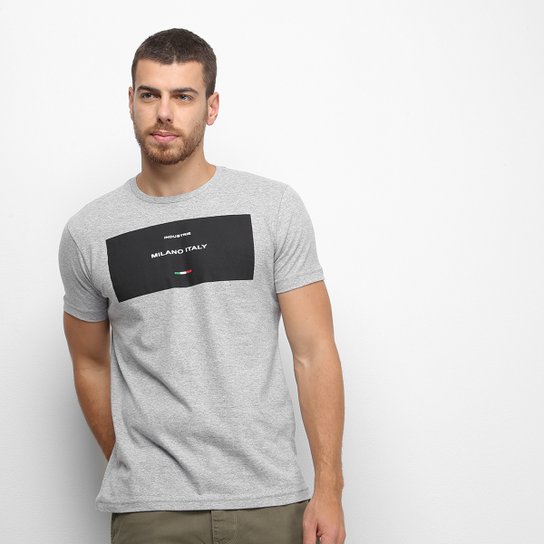 Camiseta Industrie Estampada Masculina - Cinza é ruim? Camiseta Industrie Estampada Masculina - Cinza é boa?