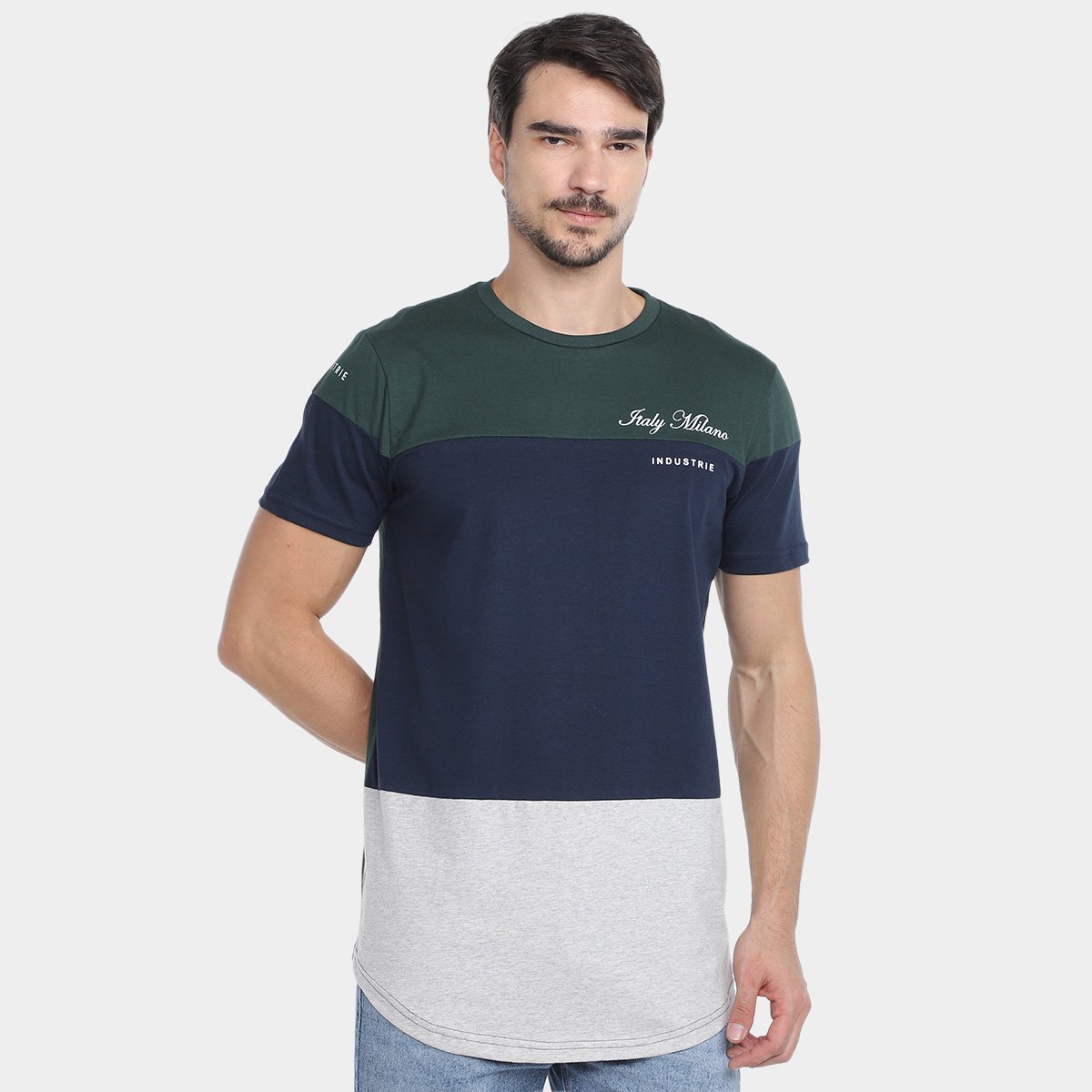 Camiseta Industrie Italy Milano Masculina Menor preço em Camiseta Industrie Italy Milano Masculina