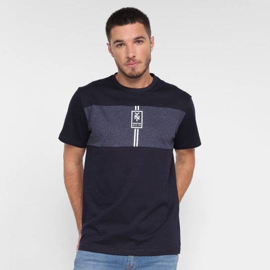 Camiseta Industrie NYC 99 Masculina - Marinho Menor preço em Camiseta Industrie NYC 99 Masculina - Marinho