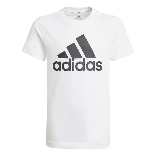 Camiseta Infantil Adidas Essentials Big Logo Masculina - Branco+Preto Menor preço em Camiseta Infantil Adidas Essentials Big Logo Masculina - Branco+Preto