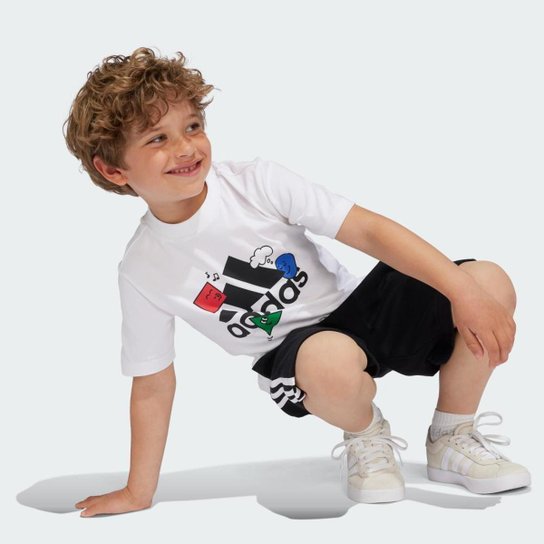 Camiseta Infantil Adidas Estampada Positivity Table