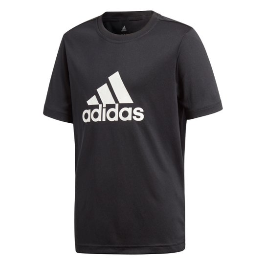 Camiseta Infantil Adidas Yb Gu Masculina - Preto Menor preço em Camiseta Infantil Adidas Yb Gu Masculina - Preto
