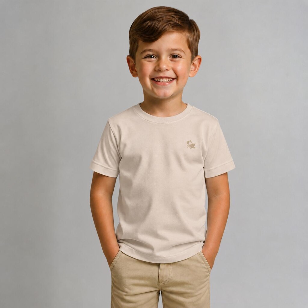 Camiseta Infantil Basica Menino Algodao