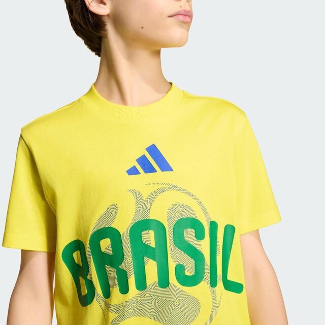 Camiseta Infantil Brasil Adidas Copa Do Mundo Da Fifa™ 2026
