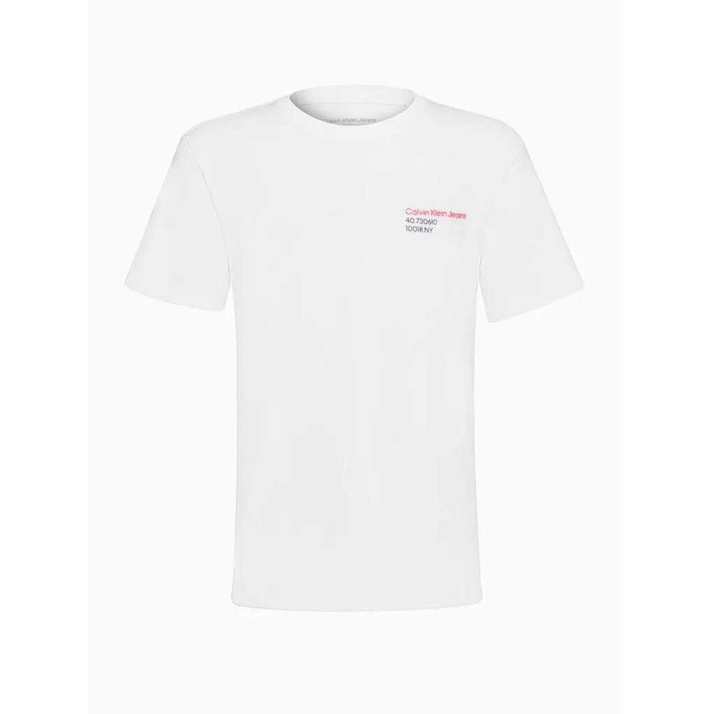 Camiseta Infantil Calvin klein Boy Ck 1978 Address Branco