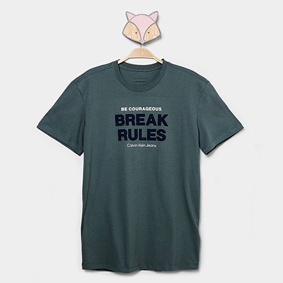 Camiseta Infantil Calvin Klein Break Rulles Menino - Masculino