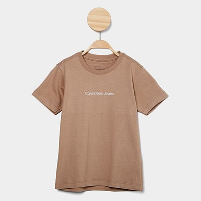Camiseta Infantil Calvin Klein Casual Menino - Unissex