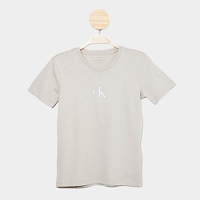 Camiseta Infantil Calvin Klein Rubber Patch I - Unissex