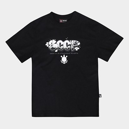 Camiseta Infantil Corinthians Oversized - Unissex