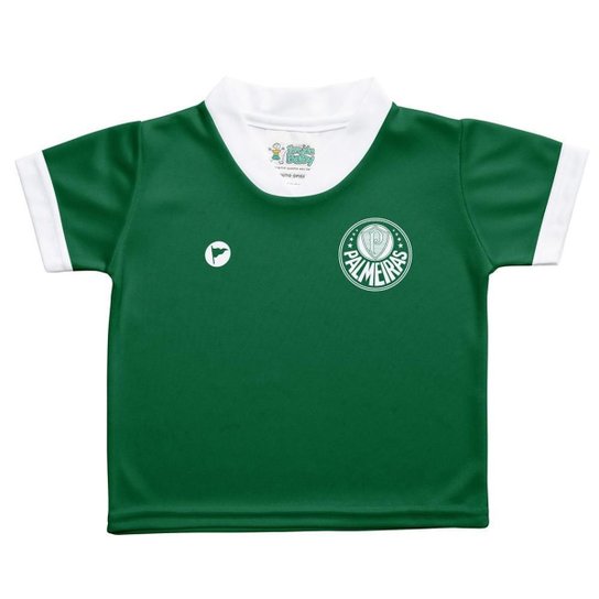 Camiseta Infantil do Palmeiras - 251S - Verde Menor preço em Camiseta Infantil do Palmeiras - 251S - Verde
