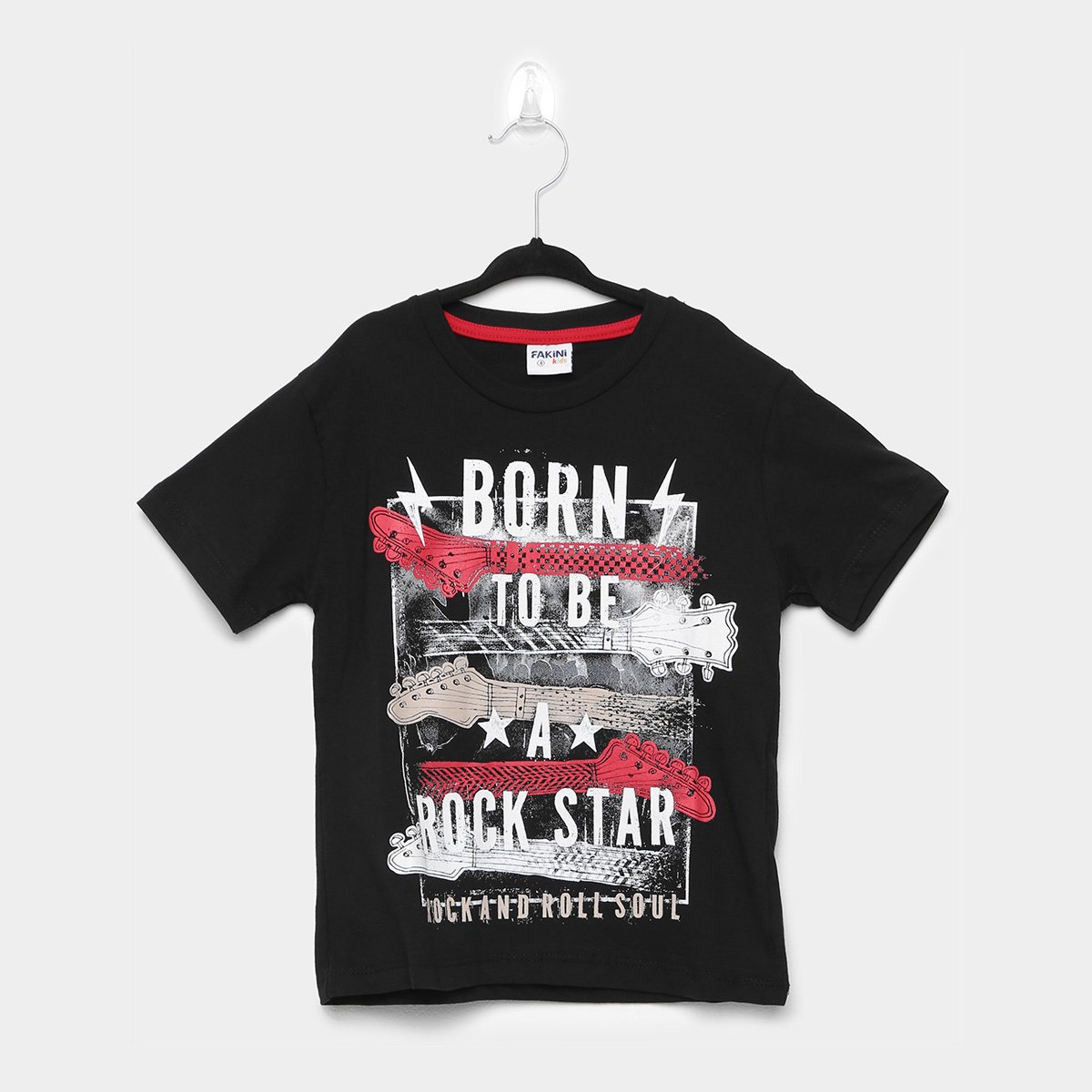 camisa rock infantil