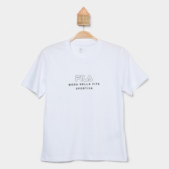 Camiseta Infantil Fila Conforto Vita Outline Menina
