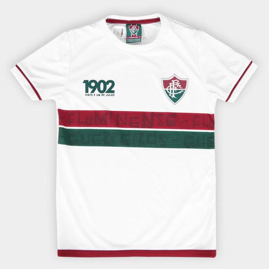 Camiseta Infantil Fluminense Approval - Branco Menor preço em Camiseta Infantil Fluminense Approval - Branco