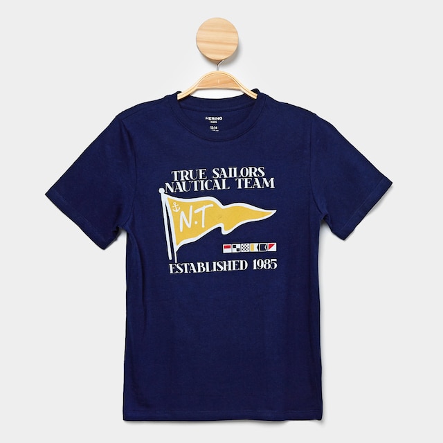 Camiseta Infantil Hering  Estampada Menino - Azul Royal