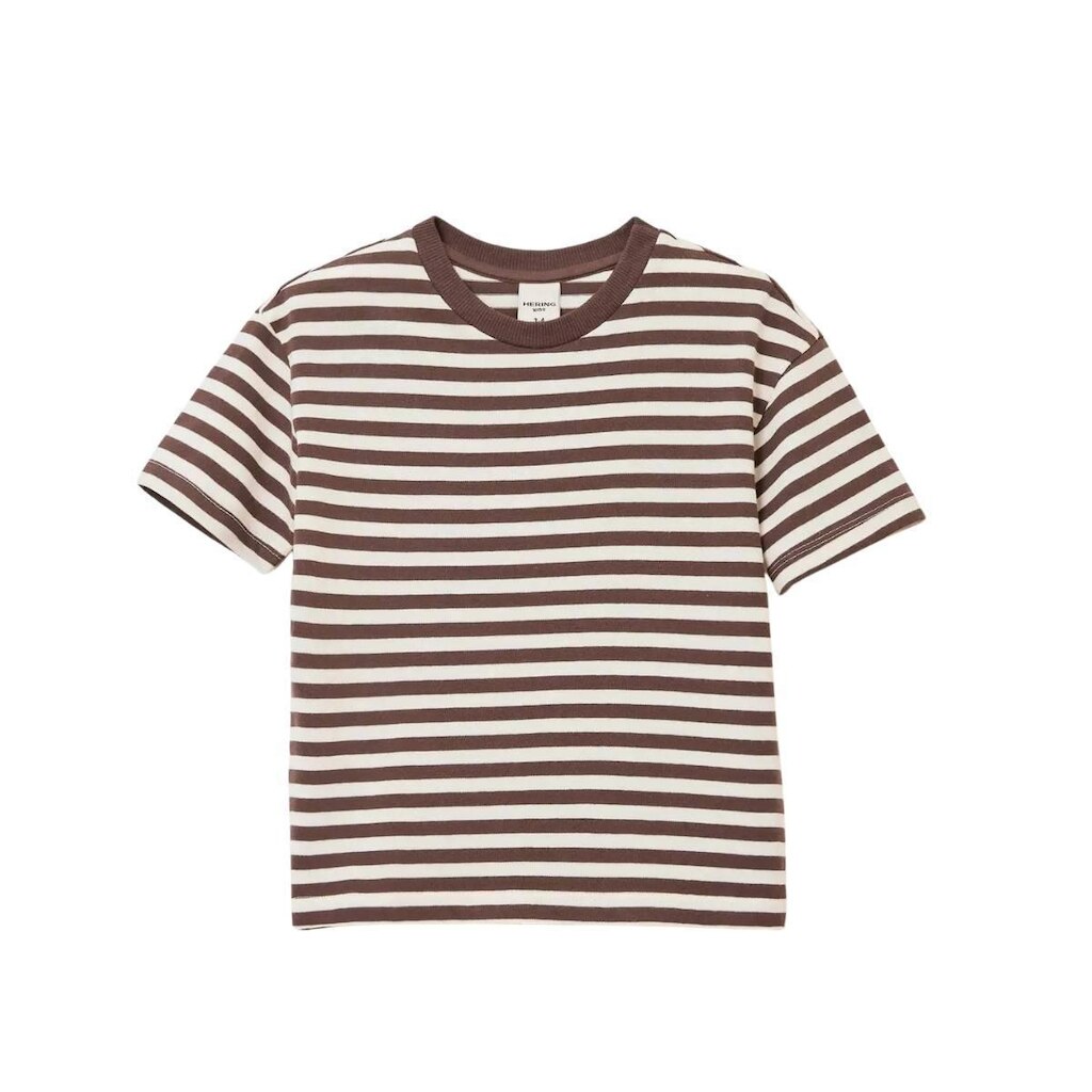 Camiseta Infantil Hering Oversized Marrom