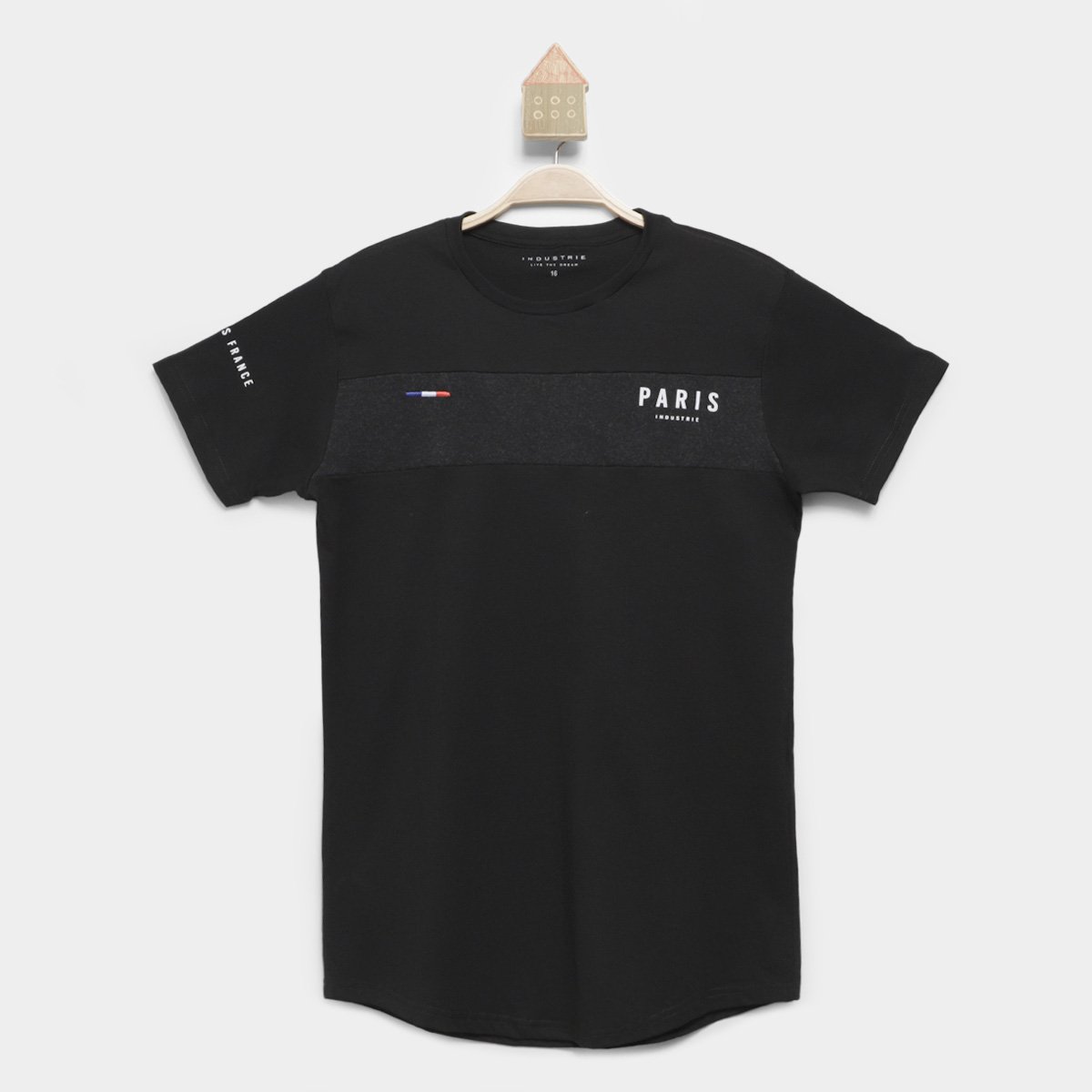 Camiseta Infantil Industrie Paris Bordado Menino Menor preço em Camiseta Infantil Industrie Paris Bordado Menino
