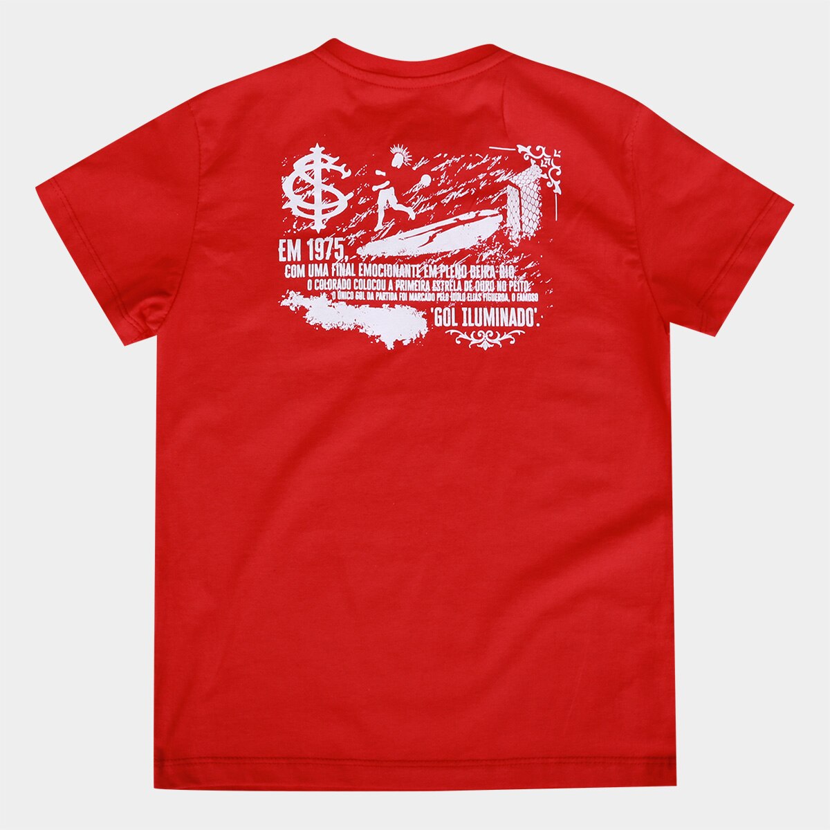 Camiseta Infantil Internacional 1975 O Gol Iluminado Retrômania - 1