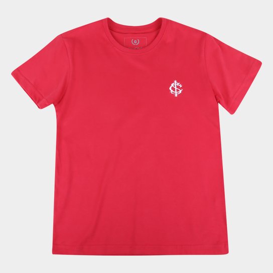 Camiseta Infantil Internacional Escudo Retrô Mania - Vermelho Menor preço em Camiseta Infantil Internacional Escudo Retrô Mania - Vermelho