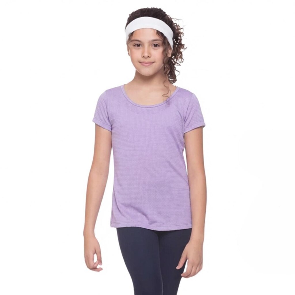 Camiseta Infantil Juvenil Menina Básica Dry Best Fit