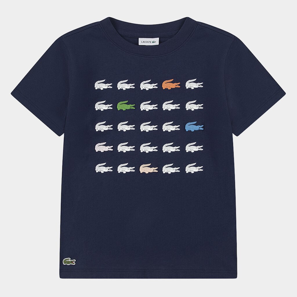 Camiseta Infantil Lacoste Croc Grid Menino