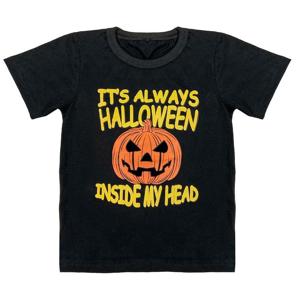 Camiseta Infantil Look Jeans Halloween Preta - 02 - PRETO