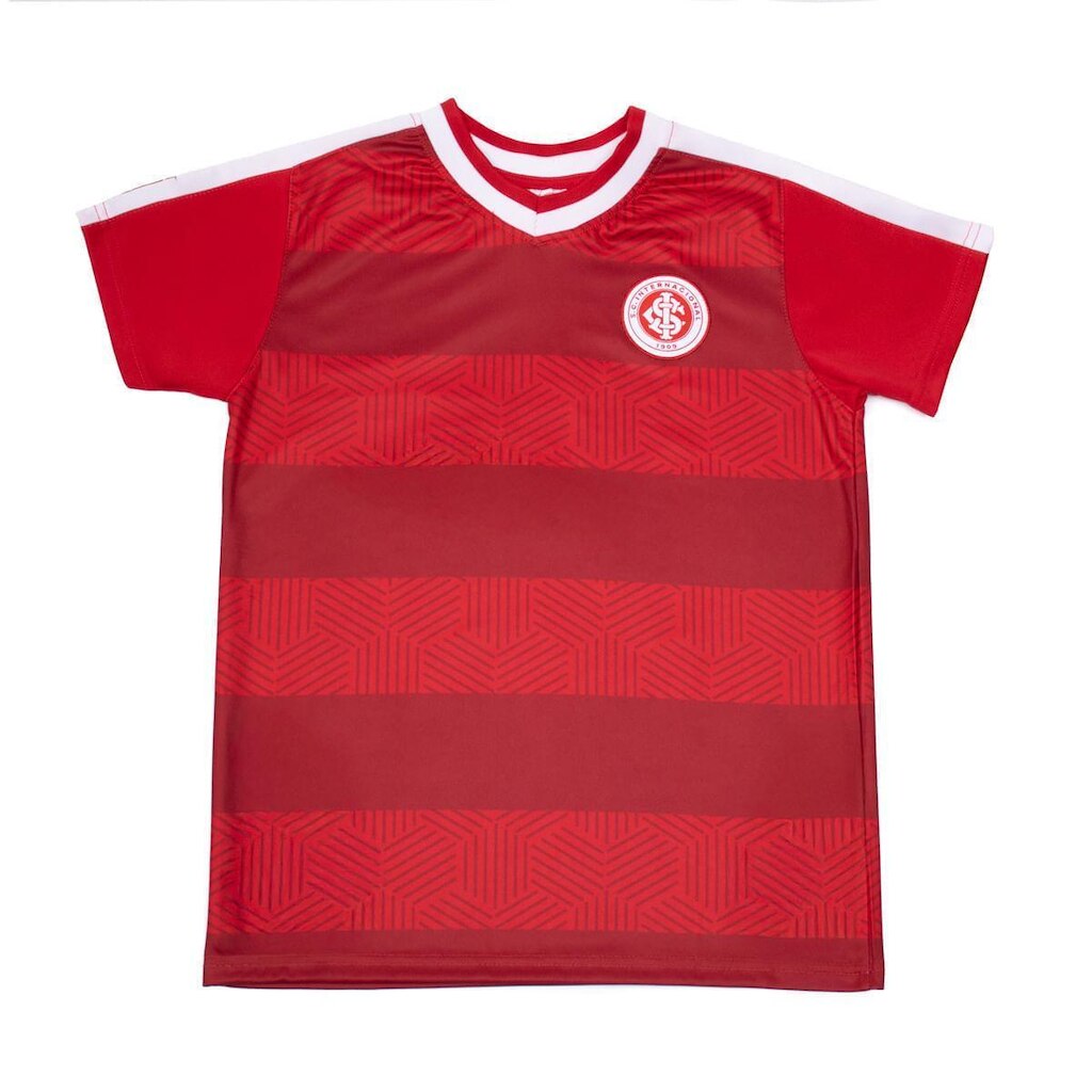Camiseta Infantil Lotus Inter Stripes Vermelho