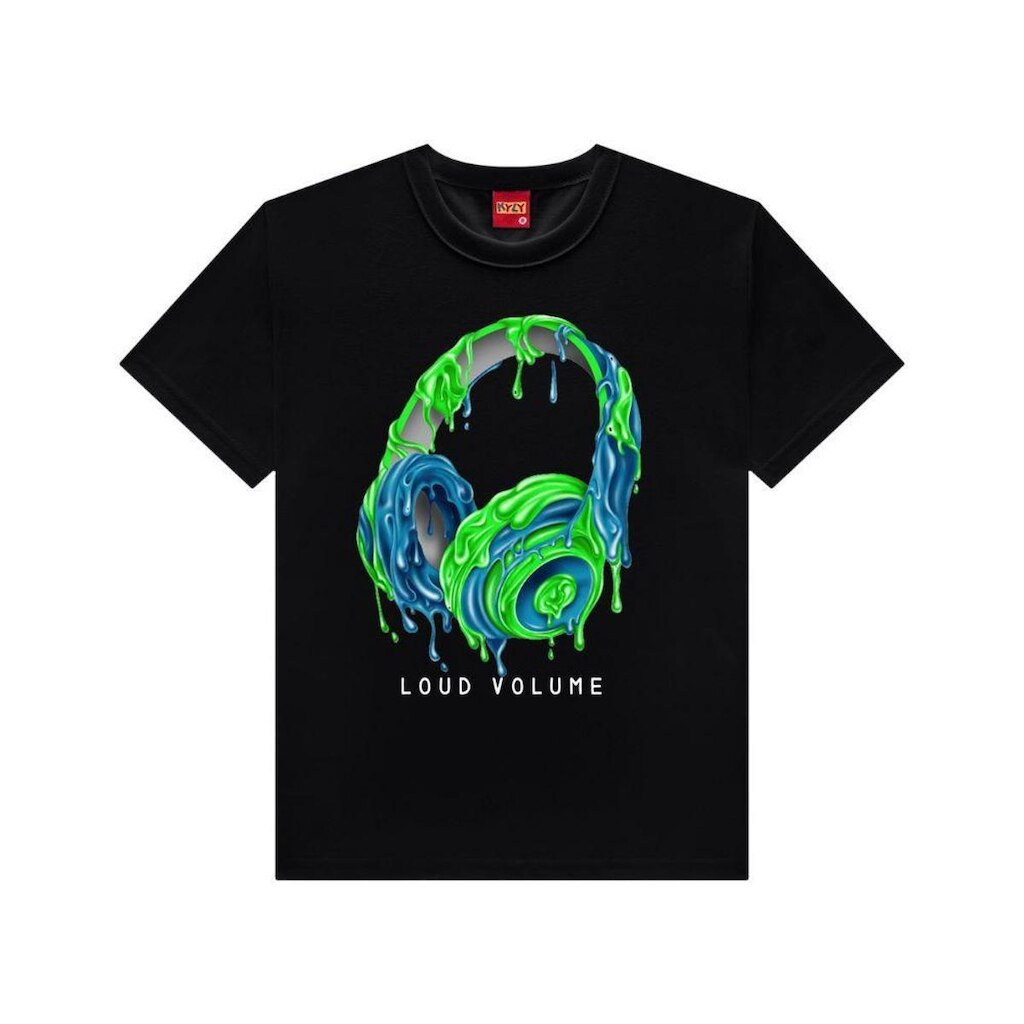 Camiseta Infantil Manga Curta Preta Ref 112664