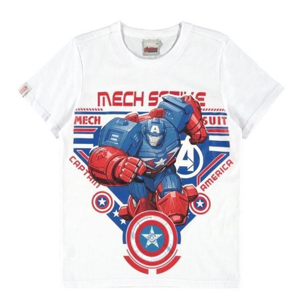 Camiseta Infantil Manga Curta Vingadores Malwee Ref. 100456