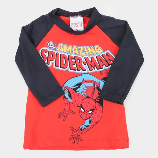 Camiseta Infantil Marvel Vingadores UV50+ Manga Longa Masculina - Vermelho Menor preço em Camiseta Infantil Marvel Vingadores UV50+ Manga Longa Masculina - Vermelho