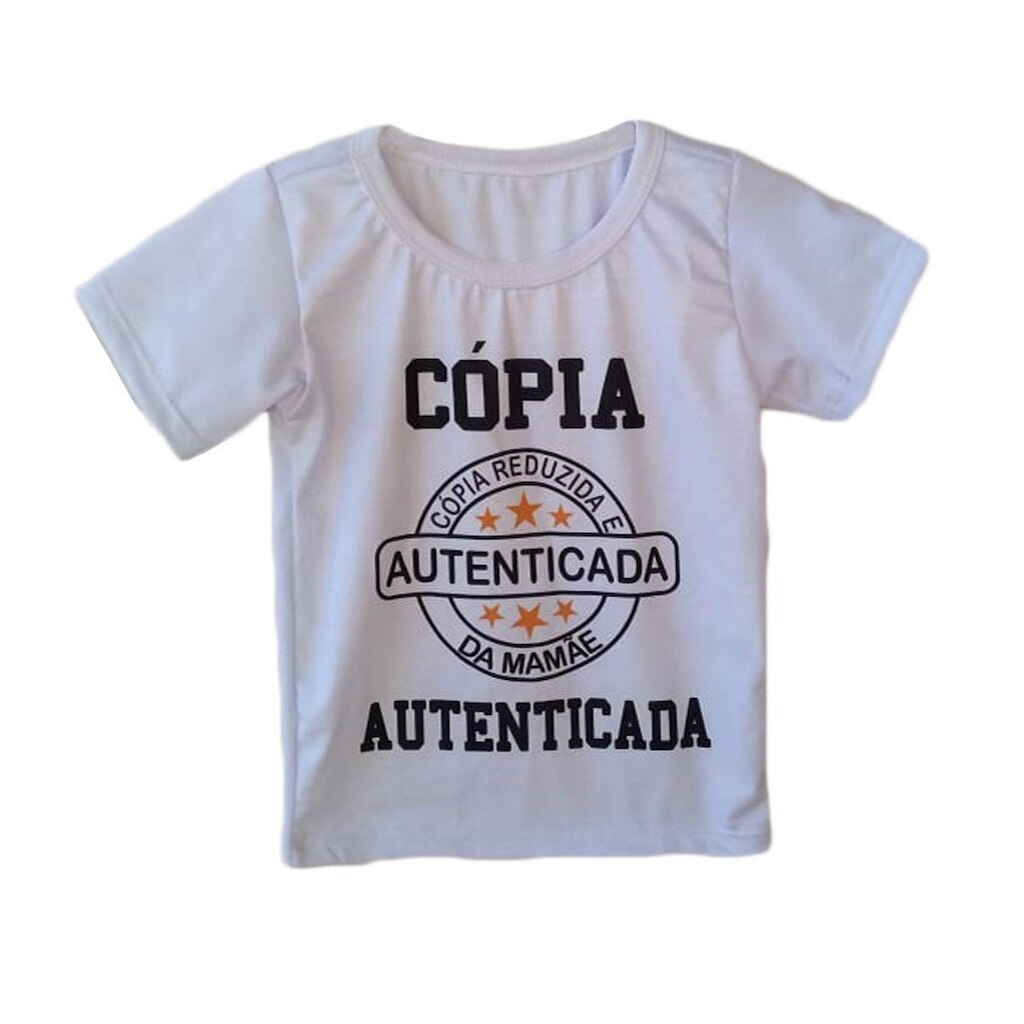 Camiseta infantil masculina cópia da mamãe
