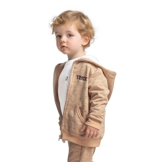 Camiseta Infantil Masculina Manga Longa Trick Nick Branco - Branco Menor preço em Camiseta Infantil Masculina Manga Longa Trick Nick Branco - Branco