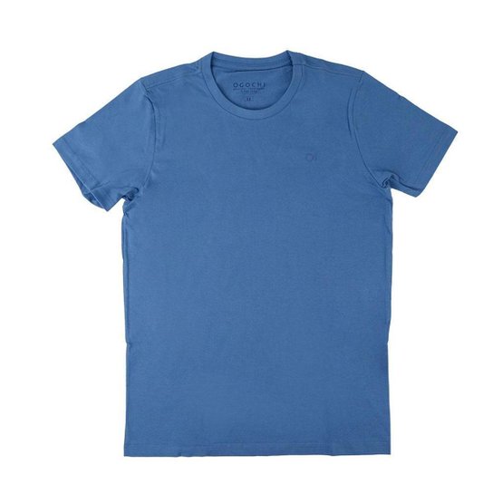 Camiseta Infantil Ogochi Slim Masculina - Azul Menor preço em Camiseta Infantil Ogochi Slim Masculina - Azul