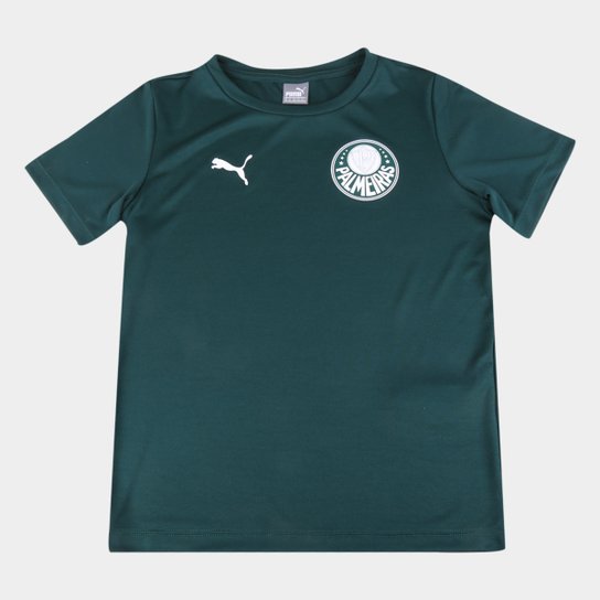 Camiseta Infantil Palmeiras Puma Goal - Verde Menor preço em Camiseta Infantil Palmeiras Puma Goal - Verde