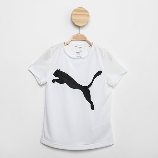 Camiseta Infantil Puma Active Feminina Branco Netshoes