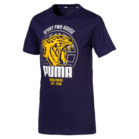 Camiseta Infantil Puma Alpha Graphic Manga Curta Masculina - Marinho é ruim? Camiseta Infantil Puma Alpha Graphic Manga Curta Masculina - Marinho é boa?