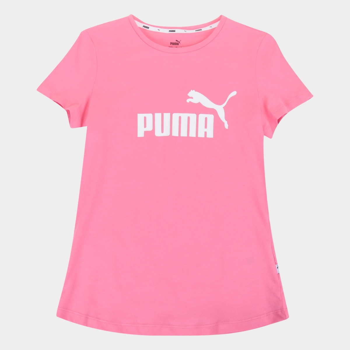 Camiseta Infantil Puma Manga Curta Feminina - Rosa+Pink | Netshoes