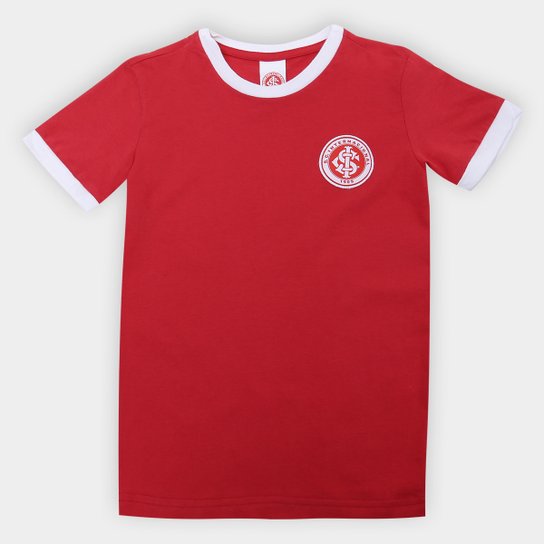 Camiseta Infantil Retrô Inter - Vermelho