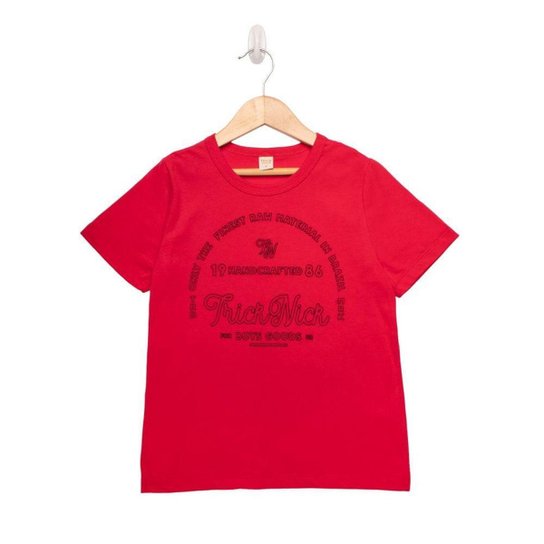 Camiseta Infantil Rovitex Trick Nick Vermelho - Vermelho Menor preço em Camiseta Infantil Rovitex Trick Nick Vermelho - Vermelho