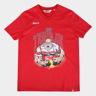 Camiseta Infantil São Paulo Santo Paulo Menino