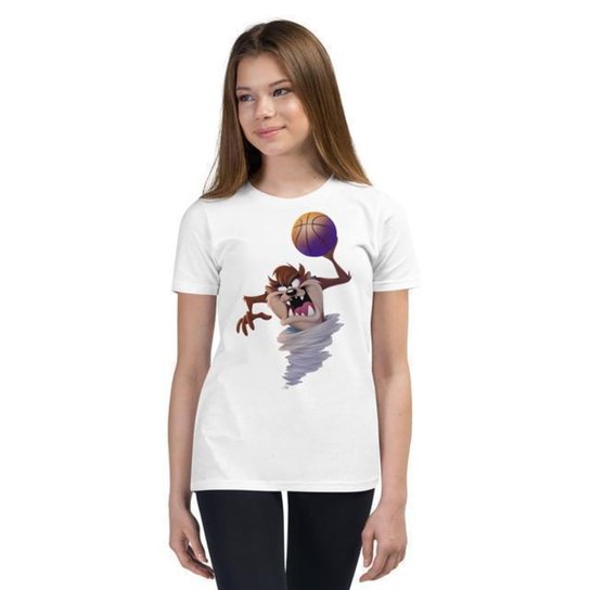 Camiseta Infantil Unissex Taz Basketball