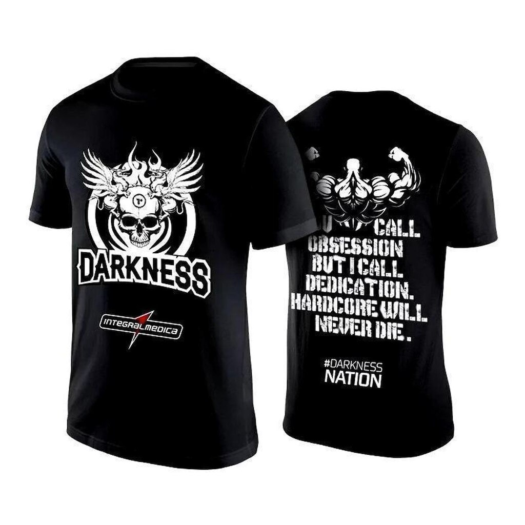 Camiseta IntegralMédica Darkness Esportiva de Academia