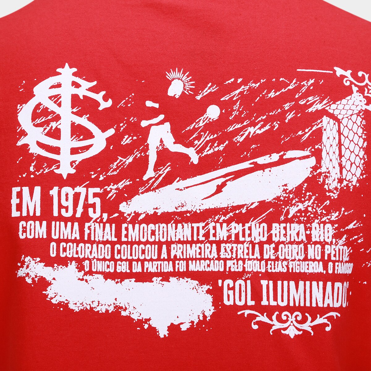 Camiseta Internacional 1975 O Gol Iluminado Retrômania Feminina - 5
