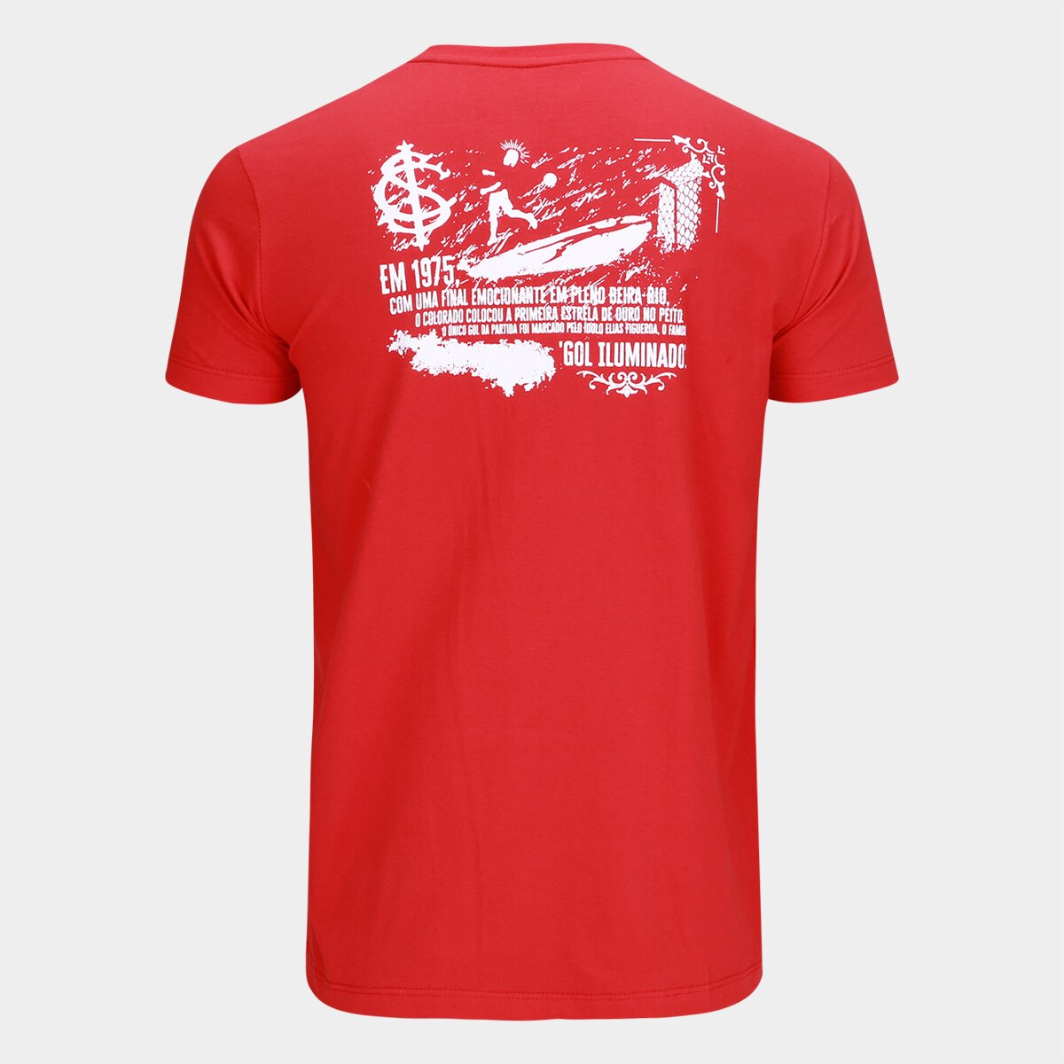 Camiseta Internacional 1975 O Gol Iluminado Retrômania Masculina - 1