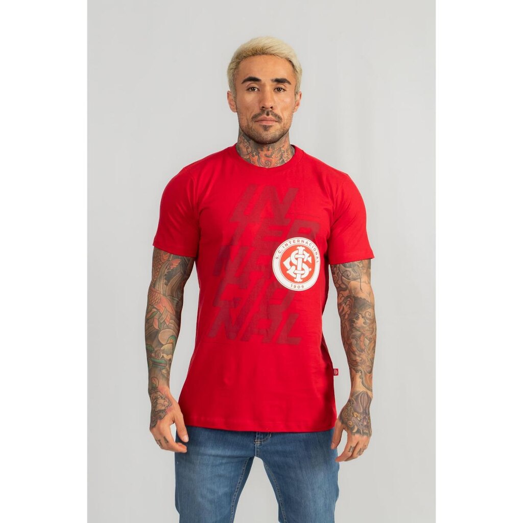 Camiseta Internacional Oficial Linha Torcedor Algodão