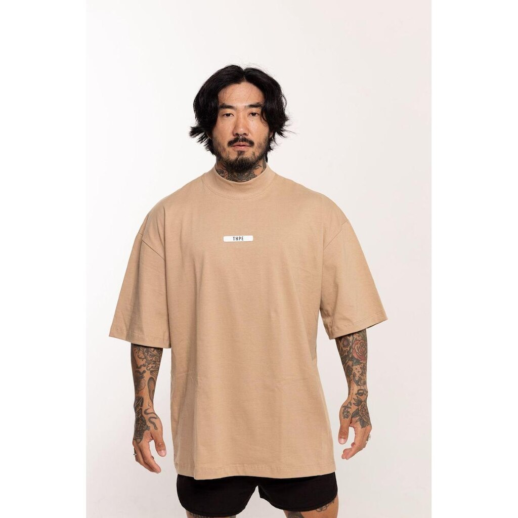 Camiseta Isso Oversized Gola Alta Rubber