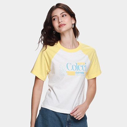 Camiseta Jeans Colcci Casual Feminina - Feminino