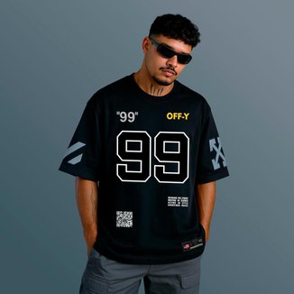 Camiseta Jersey Oversized 99 Streetwear Unissex Algodão Premium