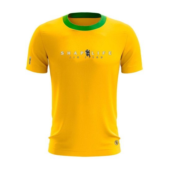 Camiseta Jiu Jitsu Academia Shap Life Treino Artes Marciais - Amarelo é ruim? Camiseta Jiu Jitsu Academia Shap Life Treino Artes Marciais - Amarelo é boa?